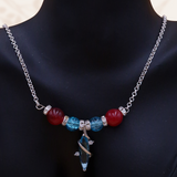 Necklace with turquoise pendant