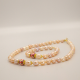 Pink Beads and Charm Set