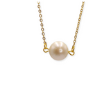 Collier perle blanche