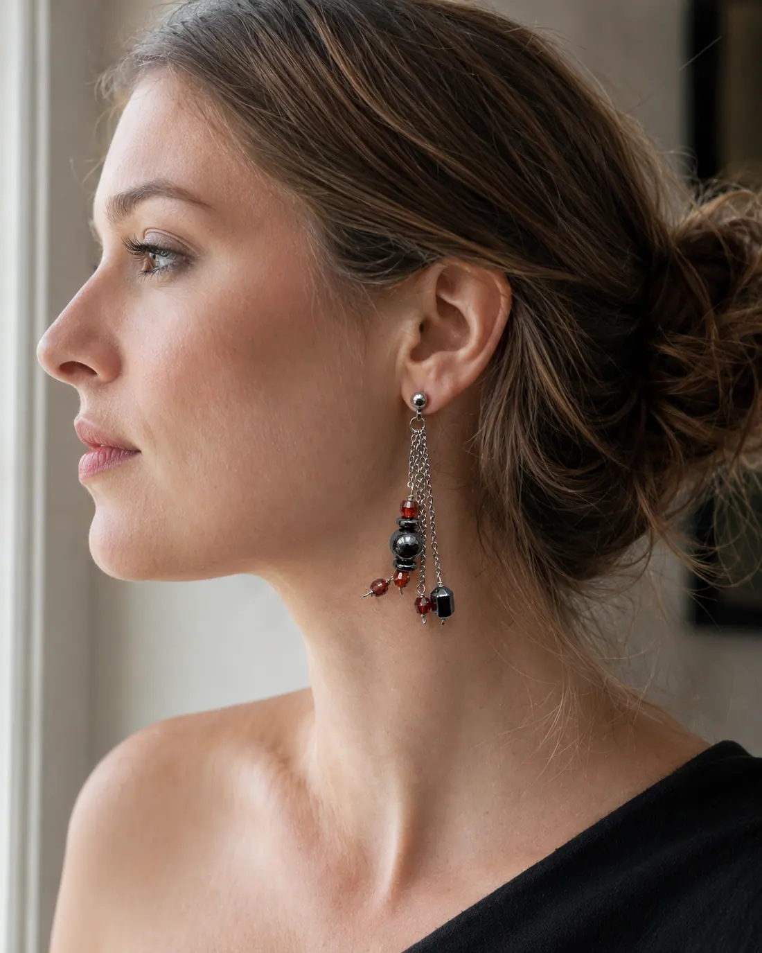 Boucles d'oreilles EA0015 porté
