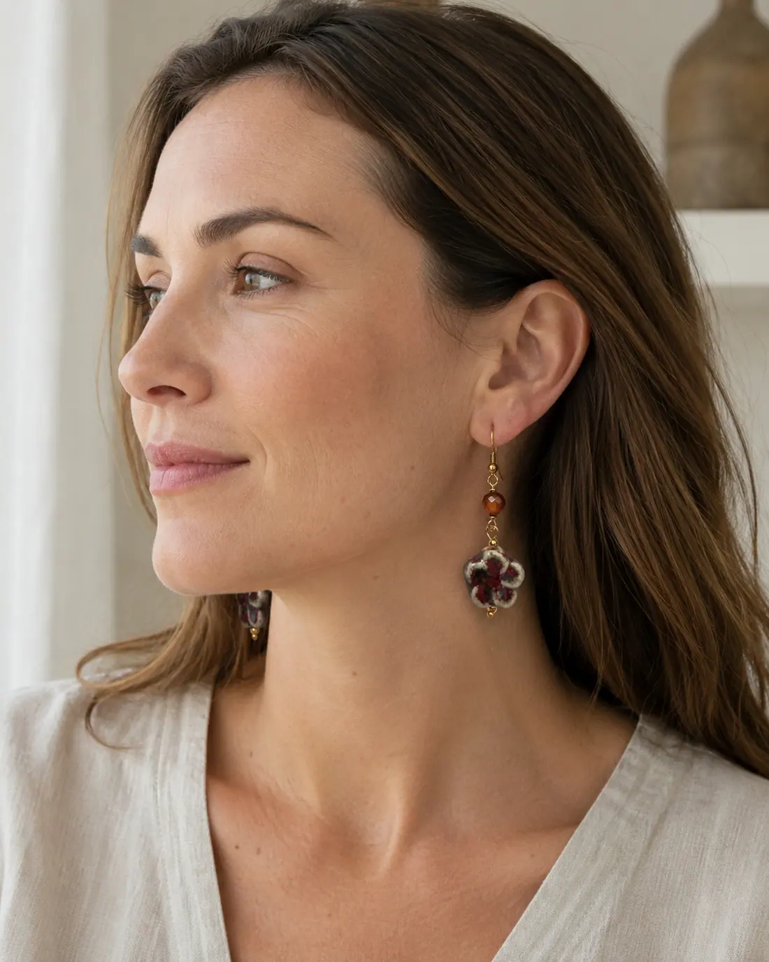 Boucles d'oreilles EA0017 porté