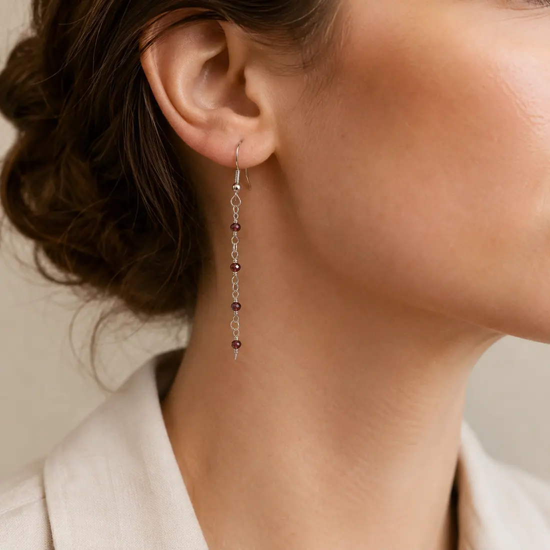 Boucles d'oreilles EA0031 porté