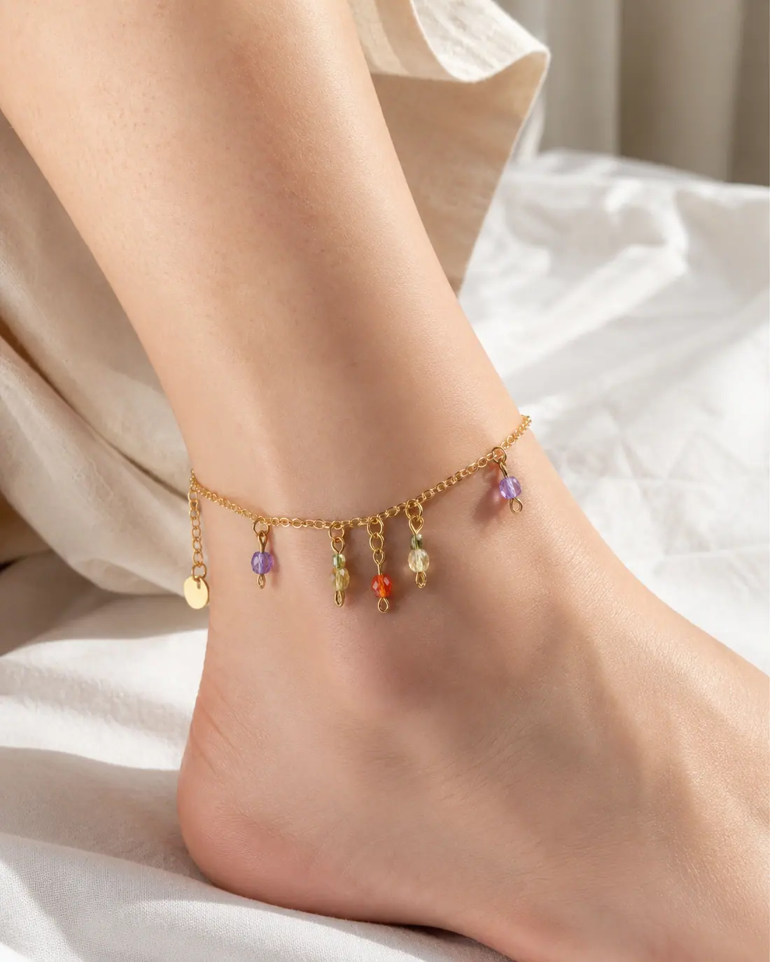Bracelet de cheville AN0001 porté